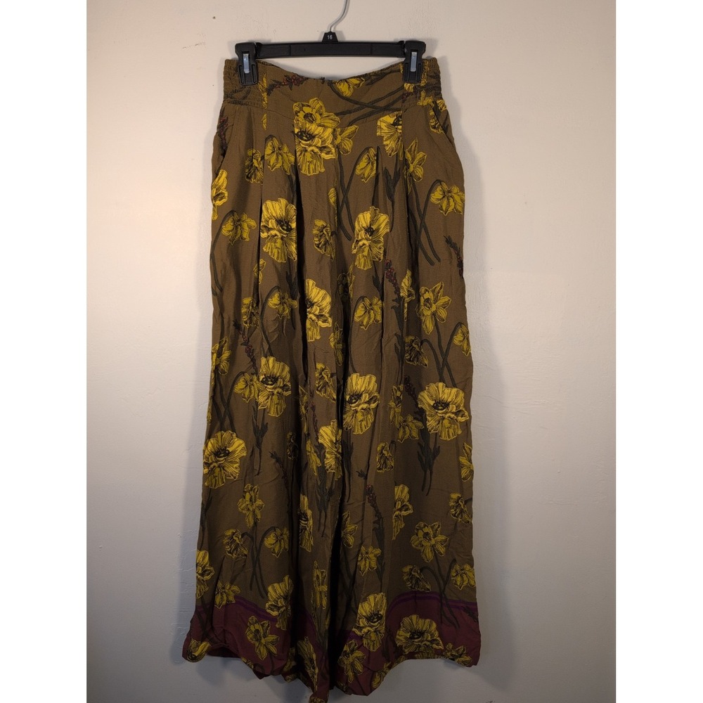 $130 Anthropologie Maeve Terrace Floral Pants size 6